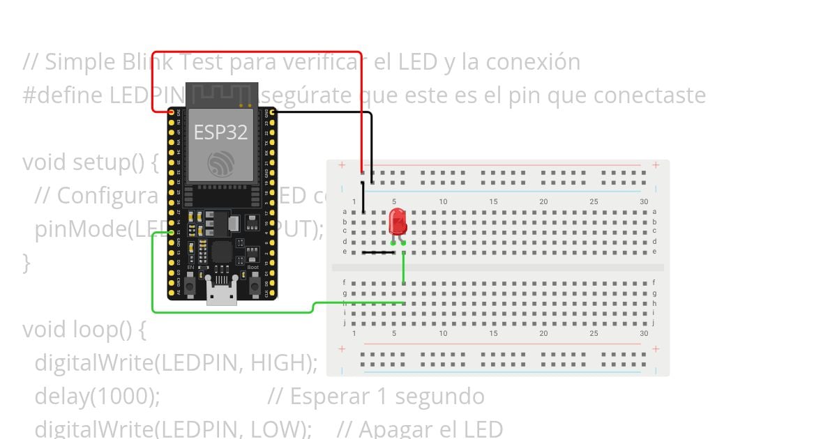 Blink_ESP32 simulation