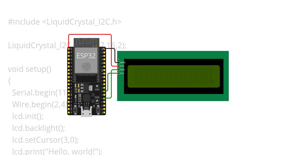 I2C_1602 simulation
