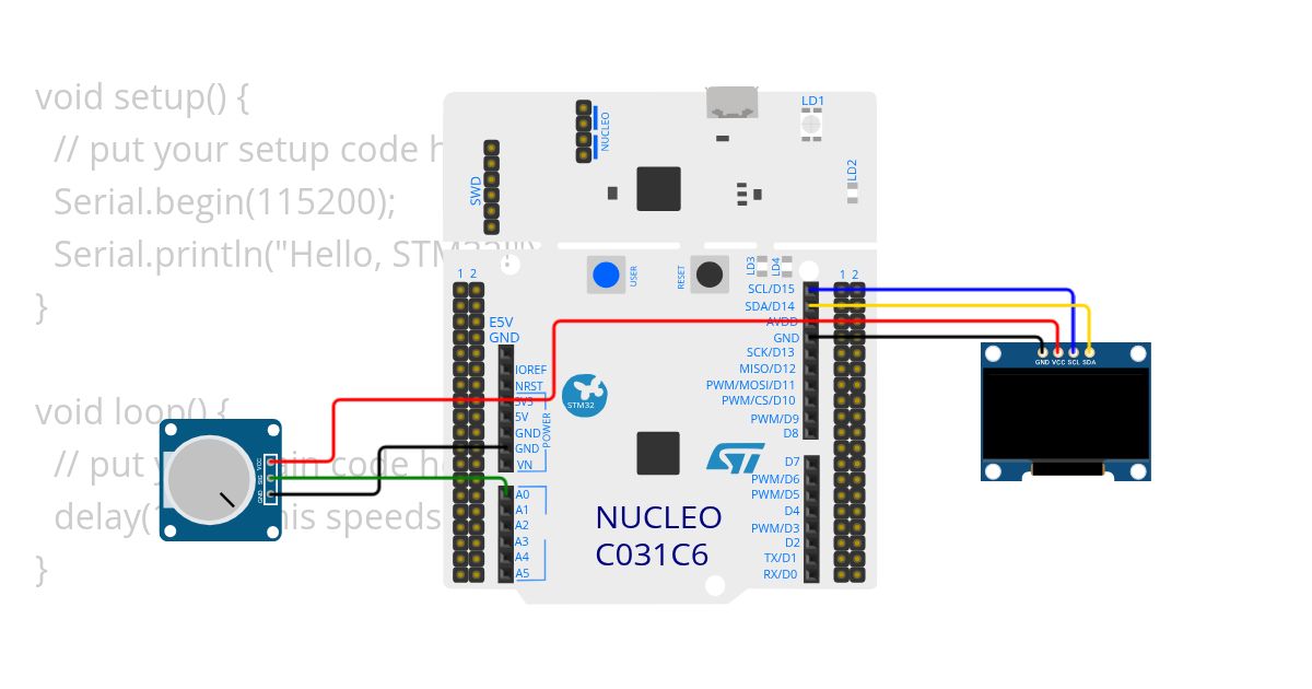 Stm32_Analog with Oled simulation