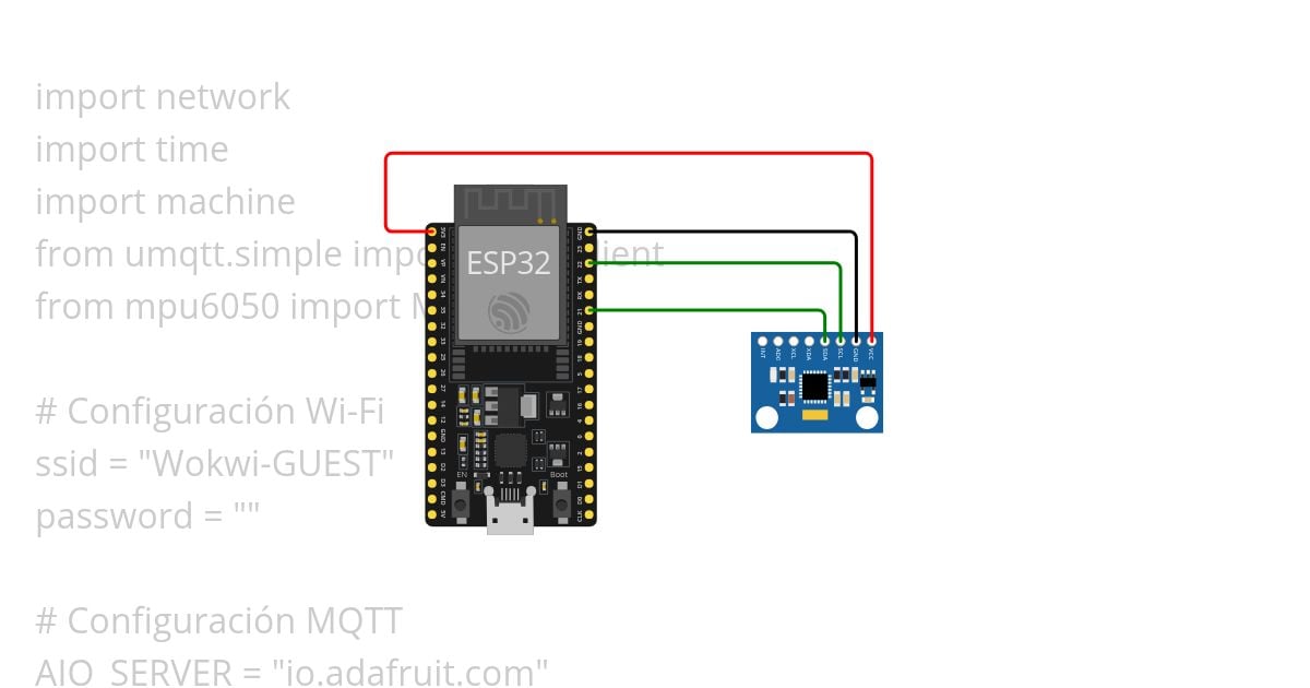 mqtt_MPU6050 simulation