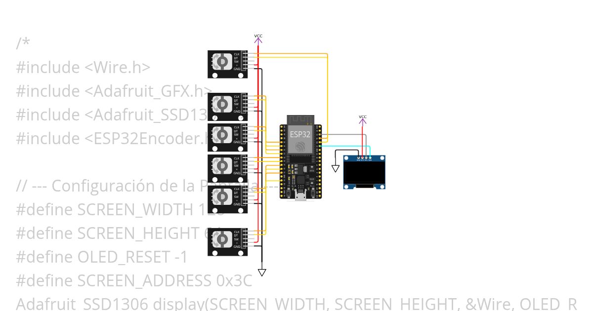 Proyecto controlador OLED + Pots simulation