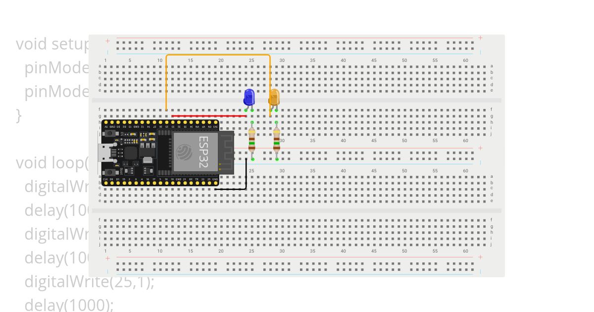 S2E2 Dos LEDs simulation