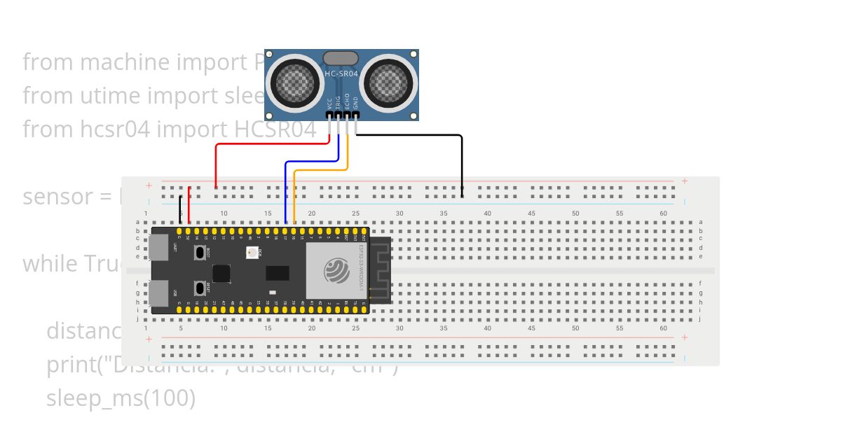 HCSR04 Sensor 2025 simulation