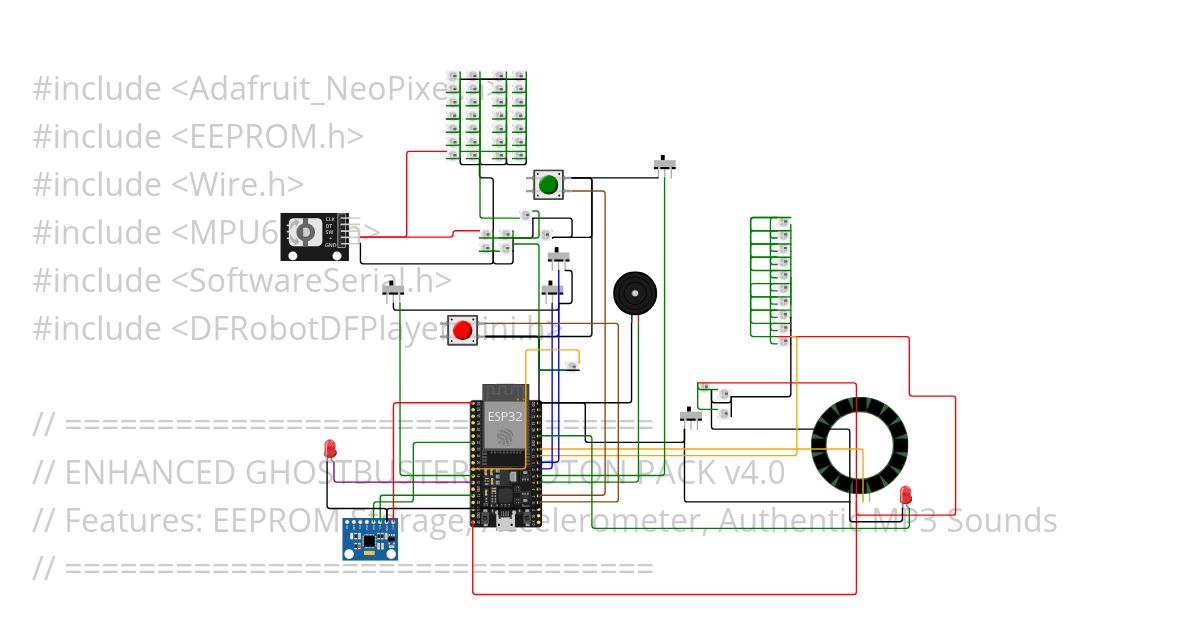 proton pack esp32 simulation