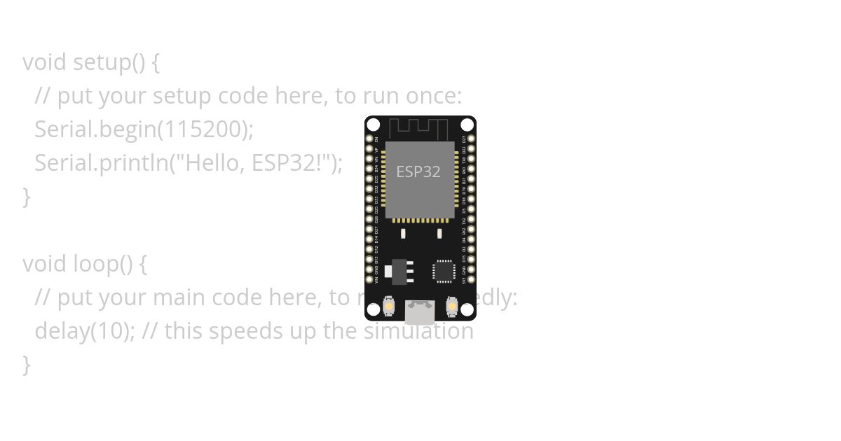 ESP32 Dev Kit v1 simulation