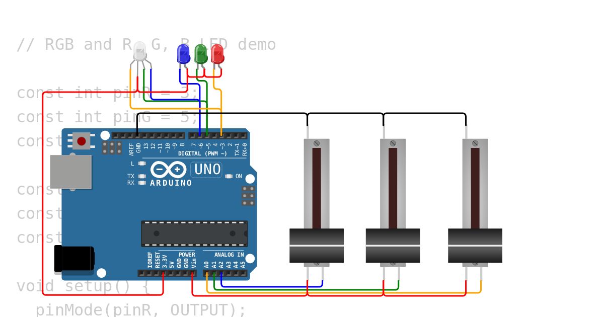 RGB Slides - Common Anode simulation