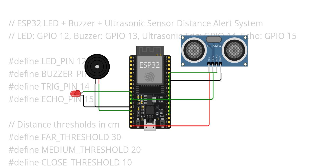 UltrasonicSensor simulation