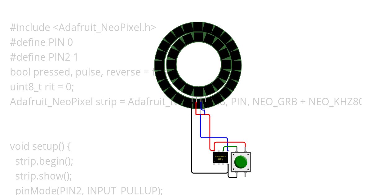 neopixel protogen Copy simulation