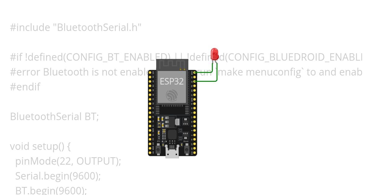 bluetooth-esp32 simulation