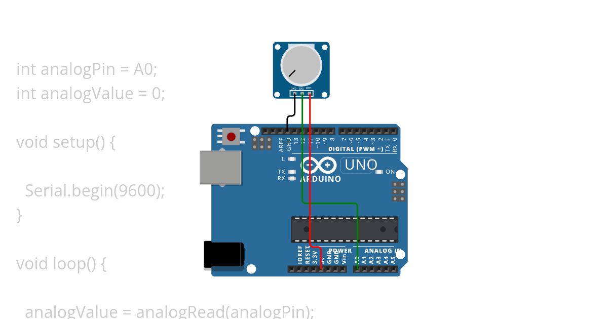 02 Analog read in arduino simulation