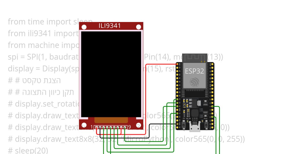 ESP32_Micropython_TFTlcd_Display simulation