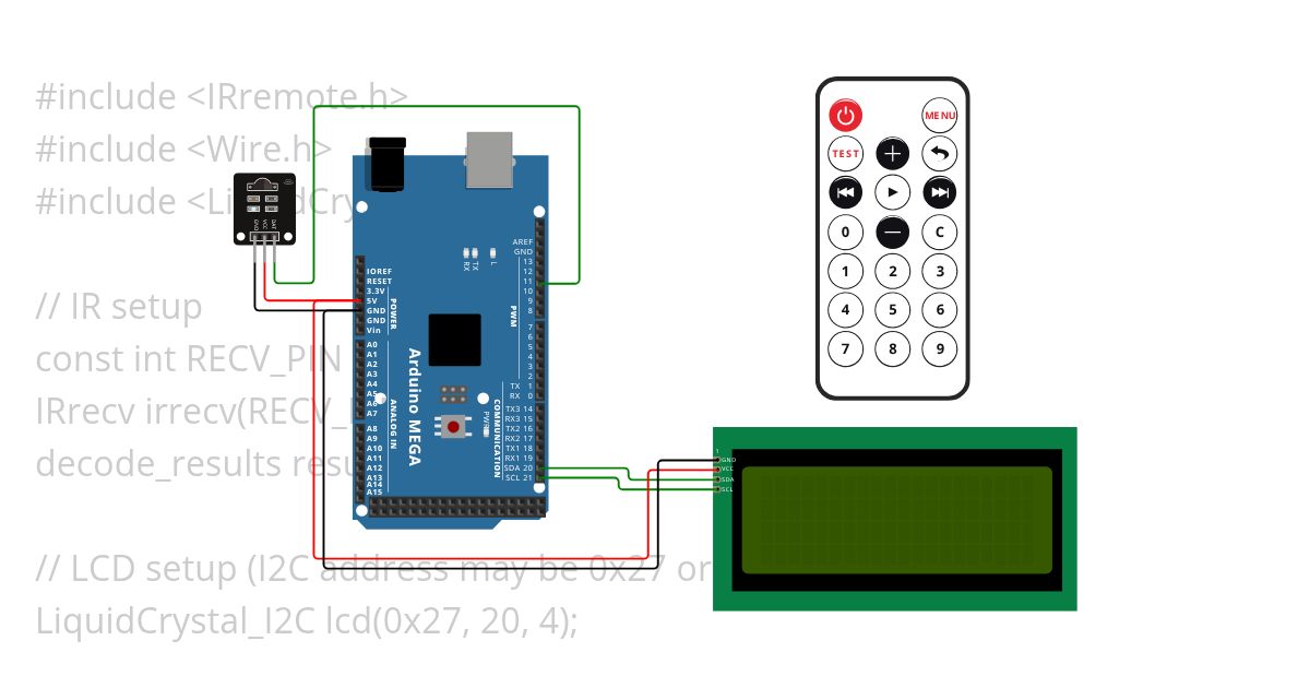 IR Remote testing simulation