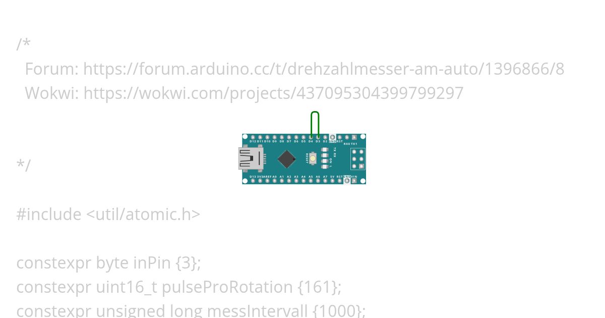 Drehzahlmessung II simulation