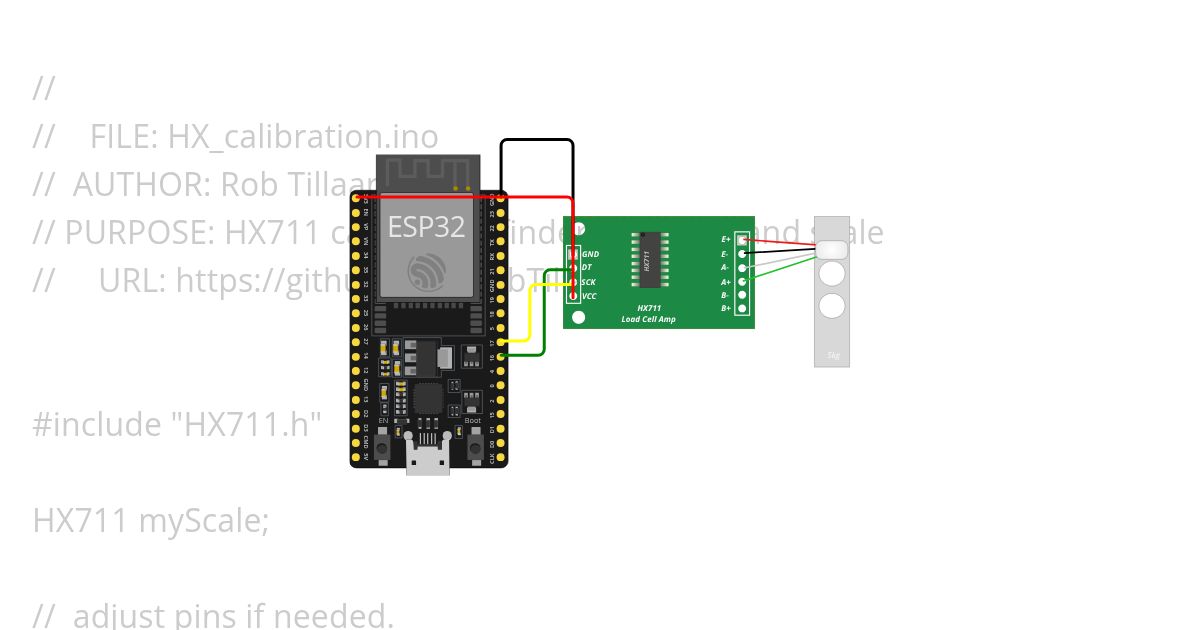 HX711 ESP32 simulation