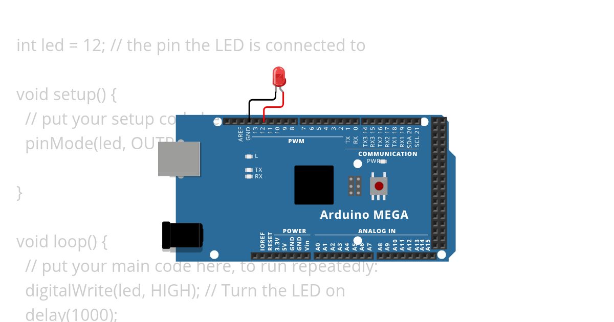 Basic Arduino Mega simulation
