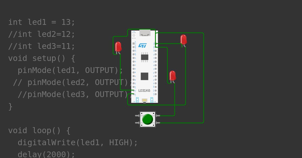 STM-32 LED