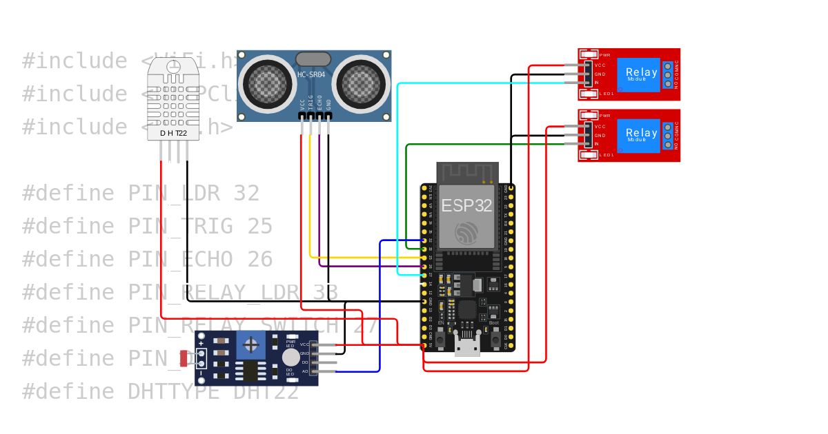 SMART HOME ESP32 38 PIN Ubidots