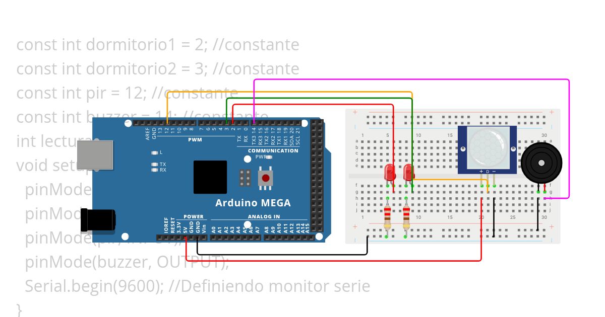 Sistema de alarma simulation