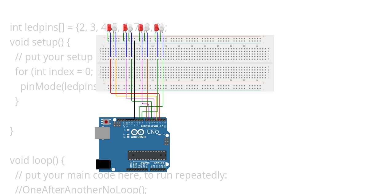 Random LED Copy simulation