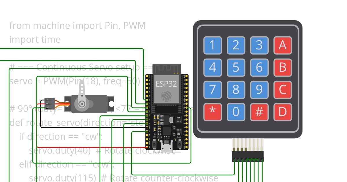 Servomotor_Keypad simulation