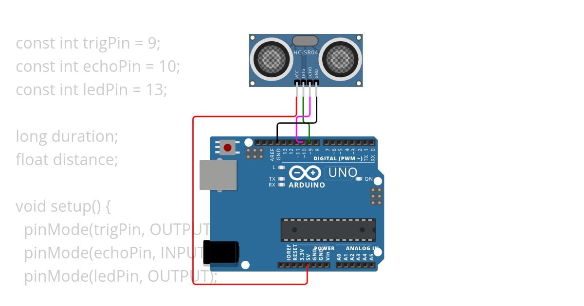 Ultrasonic Sensor Proj simulation