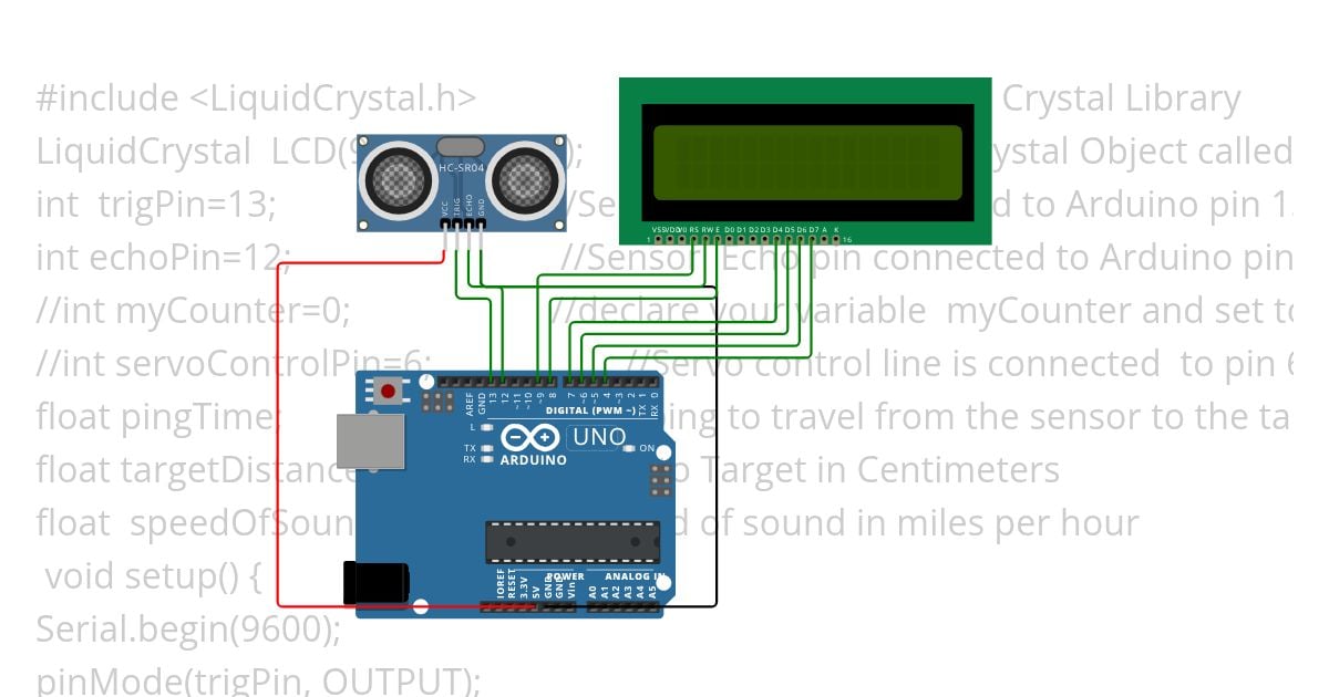 LCD-Ultrasonic  simulation