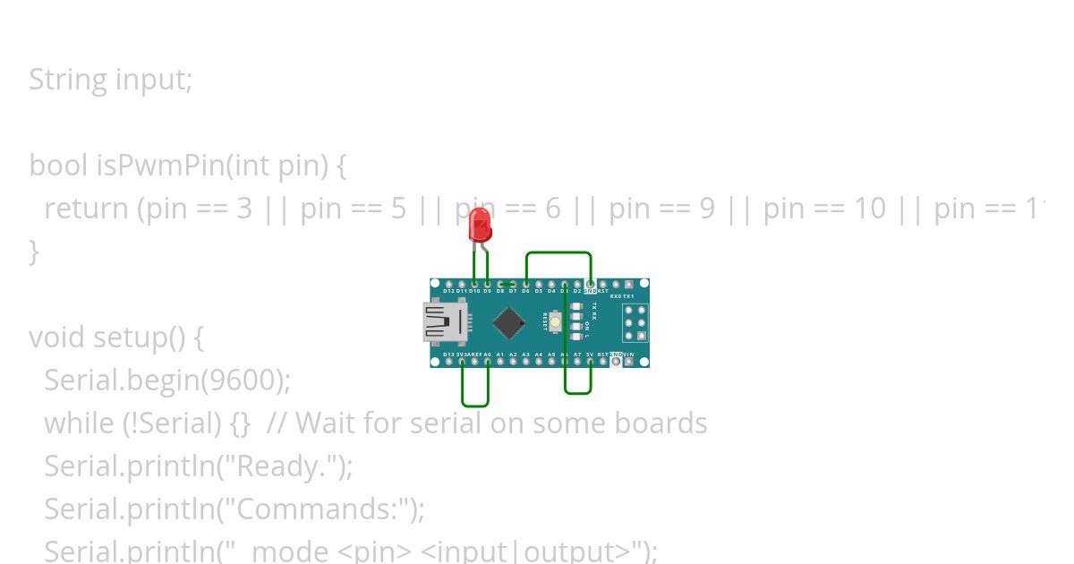 serial pin control simulation