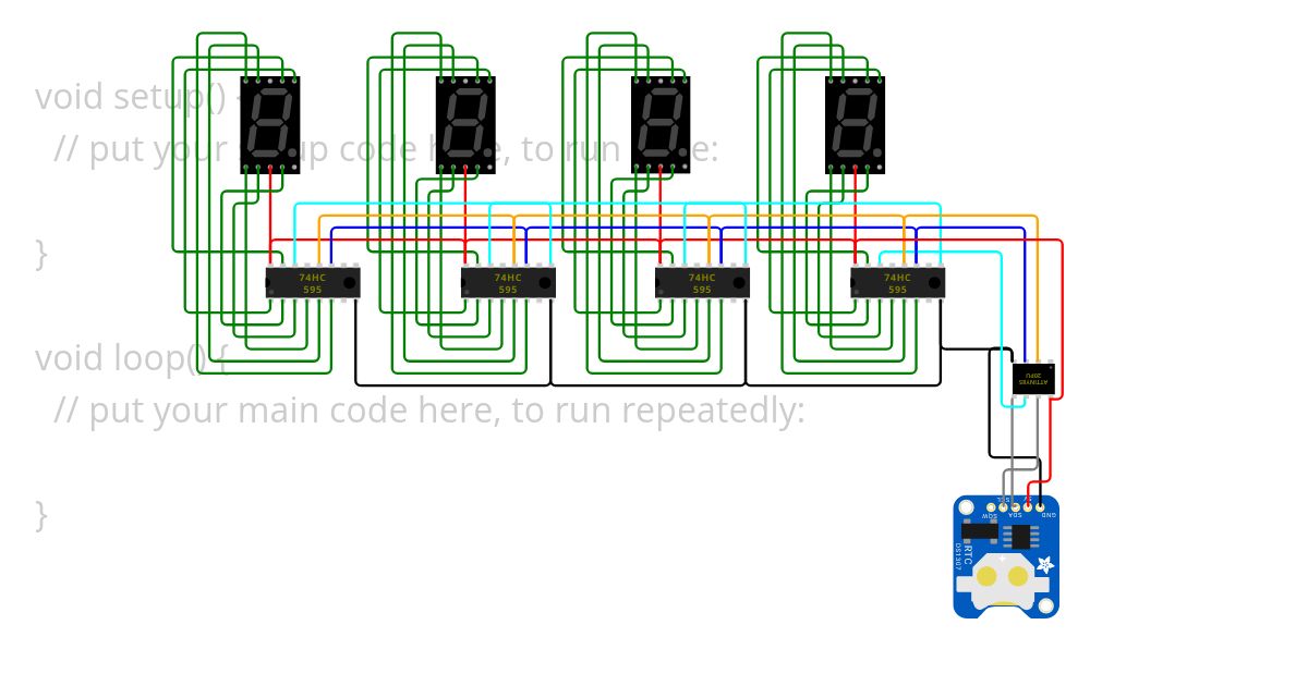 7digit-clock simulation