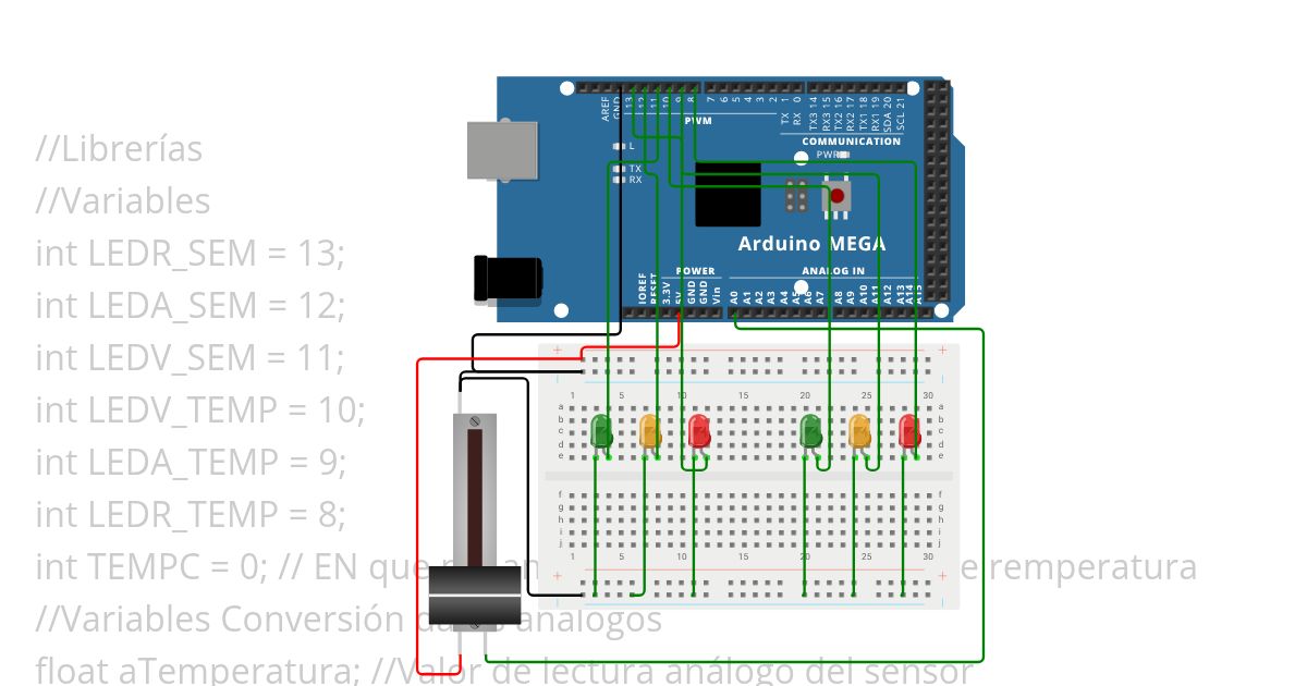 Sim Temperature Arduino Mega  simulation