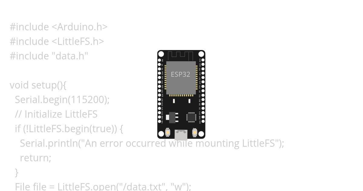 LittleFS ESP32 simulation