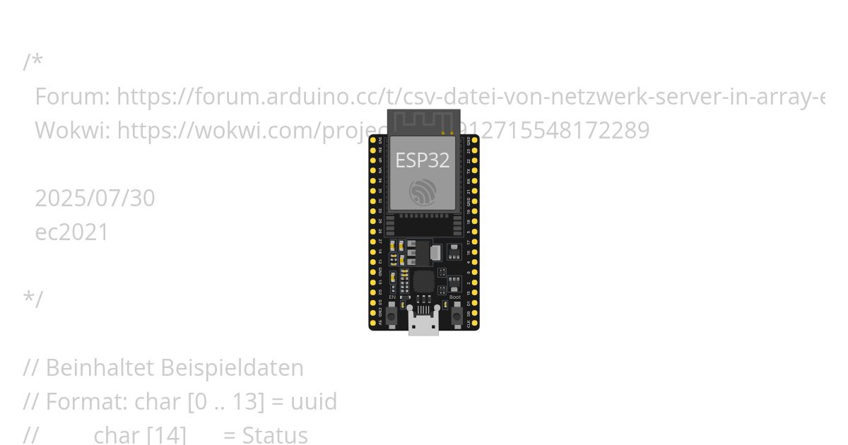 ESP32 UUIDs simulation