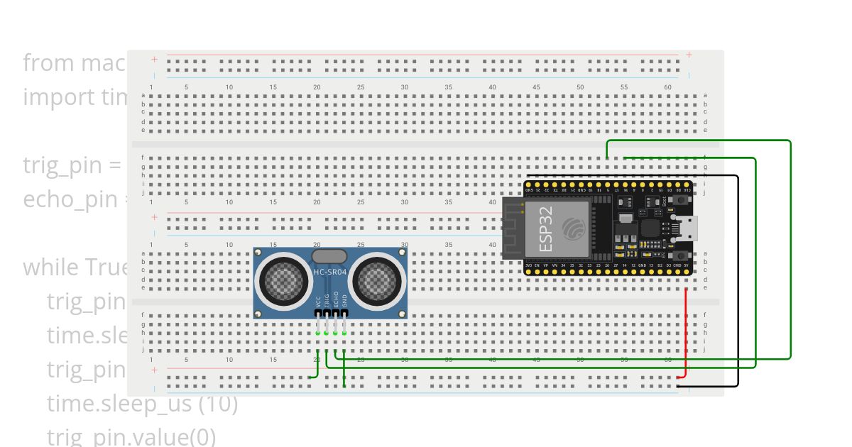 Sensor Ultrasonido prot simulation