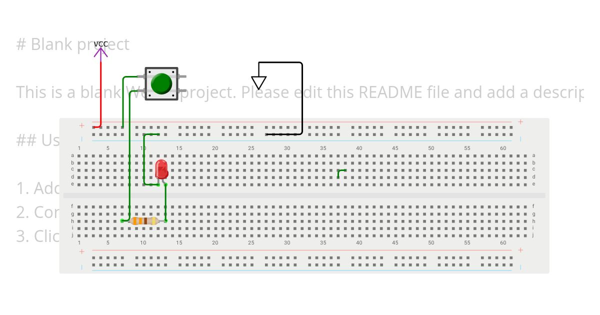 Acender LED simulation