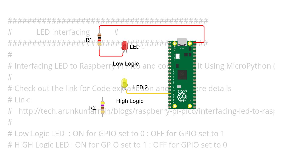 LED Interfacting simulation