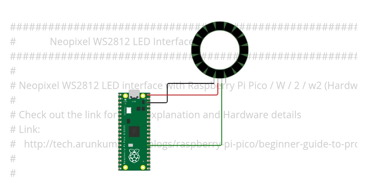 WS2812B Interface simulation