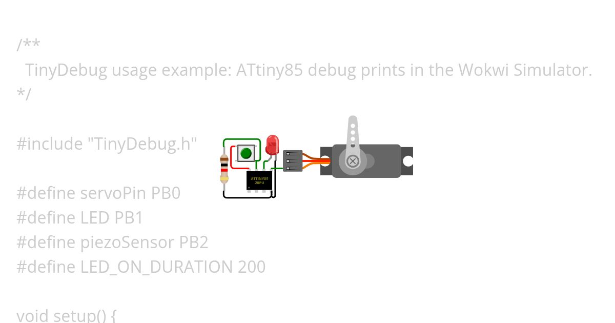 ATtiny85_V1 simulation