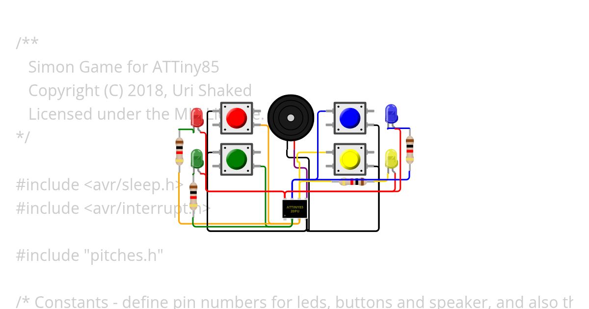 tiny-simon.ino Copy simulation