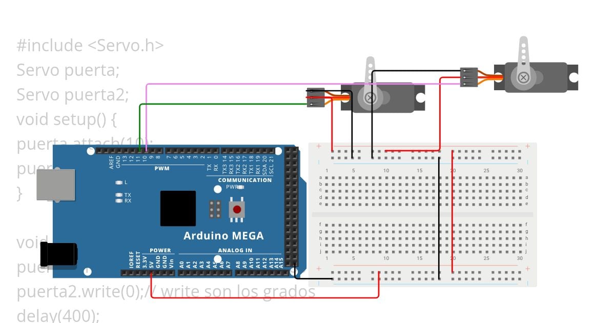 Servomotor simulation