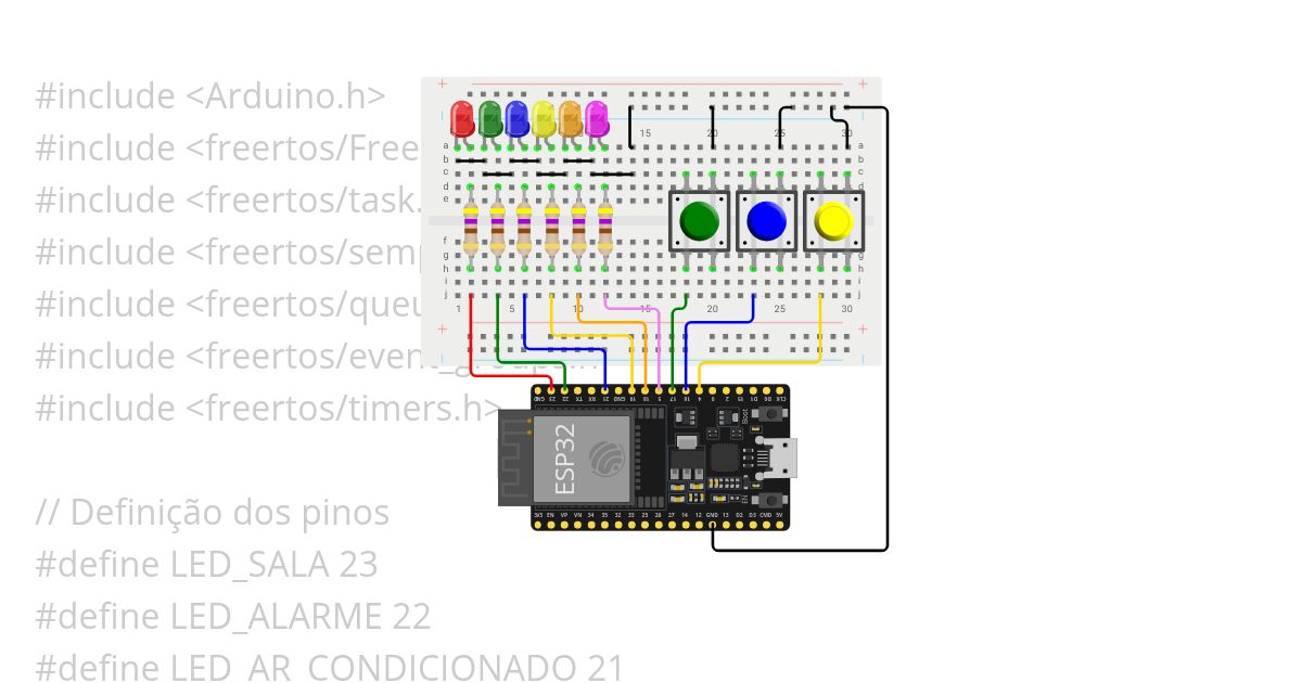 RTOS - Projeto Completo - Automação simulation