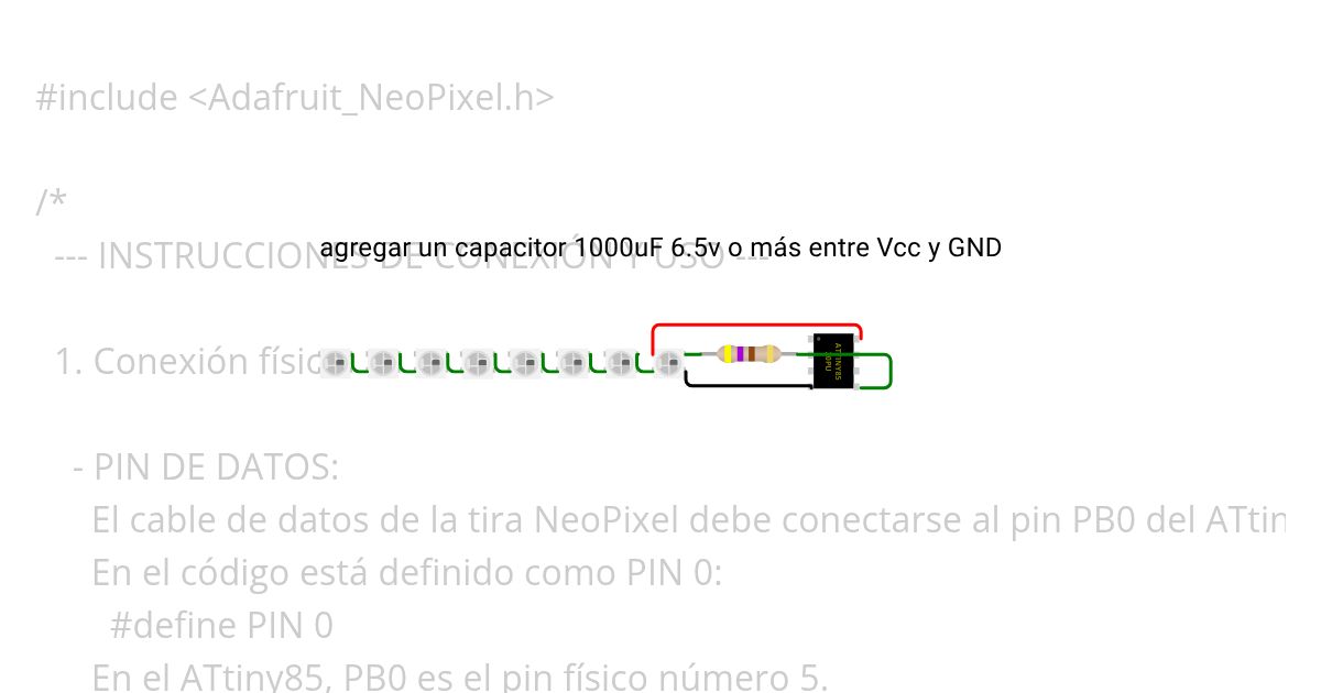 AttinyNeopixels simulation