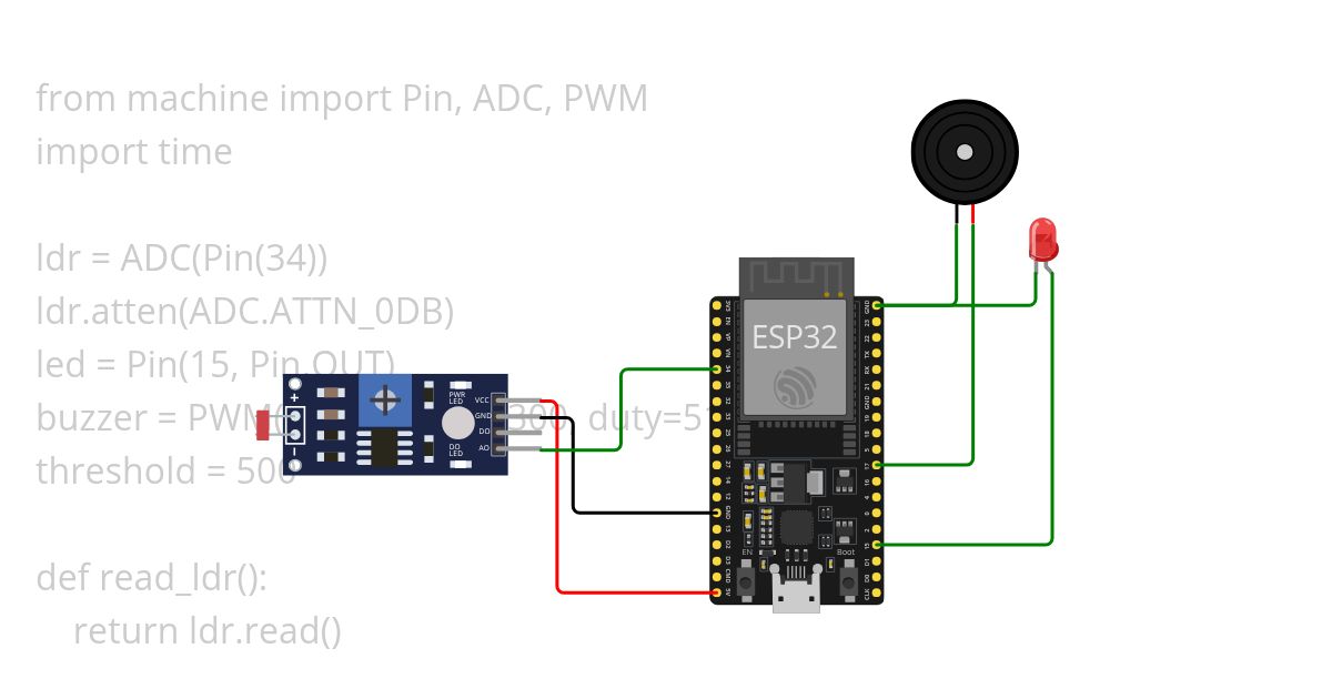 LDR_led _buzzer simulation