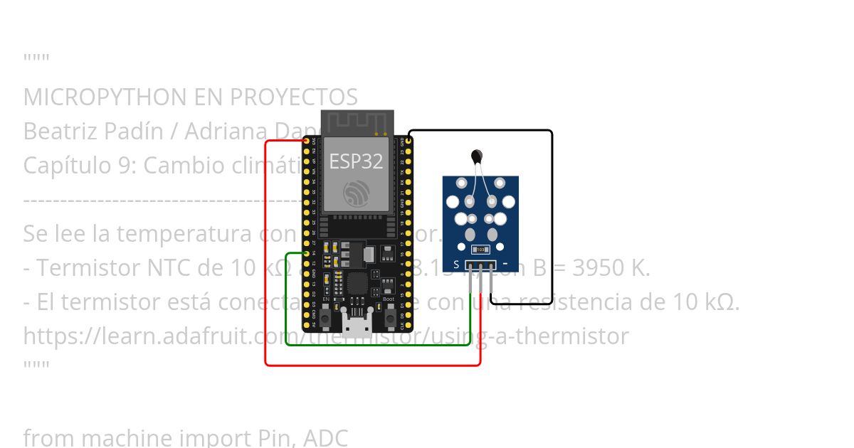 9_1_ESP32_Arduino_termistor simulation