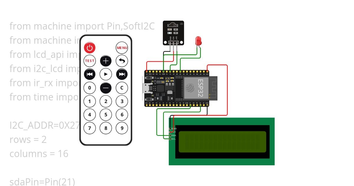 ir with lcd simulation