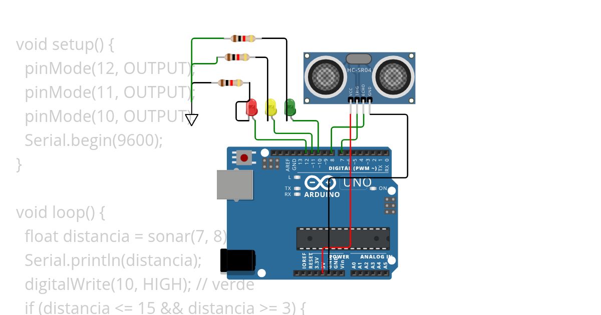 HCSR04-inovonline simulation