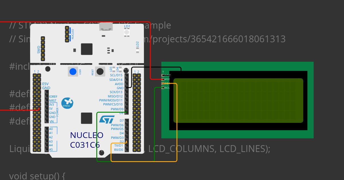 ST Nucleo - LCD I2C Copy