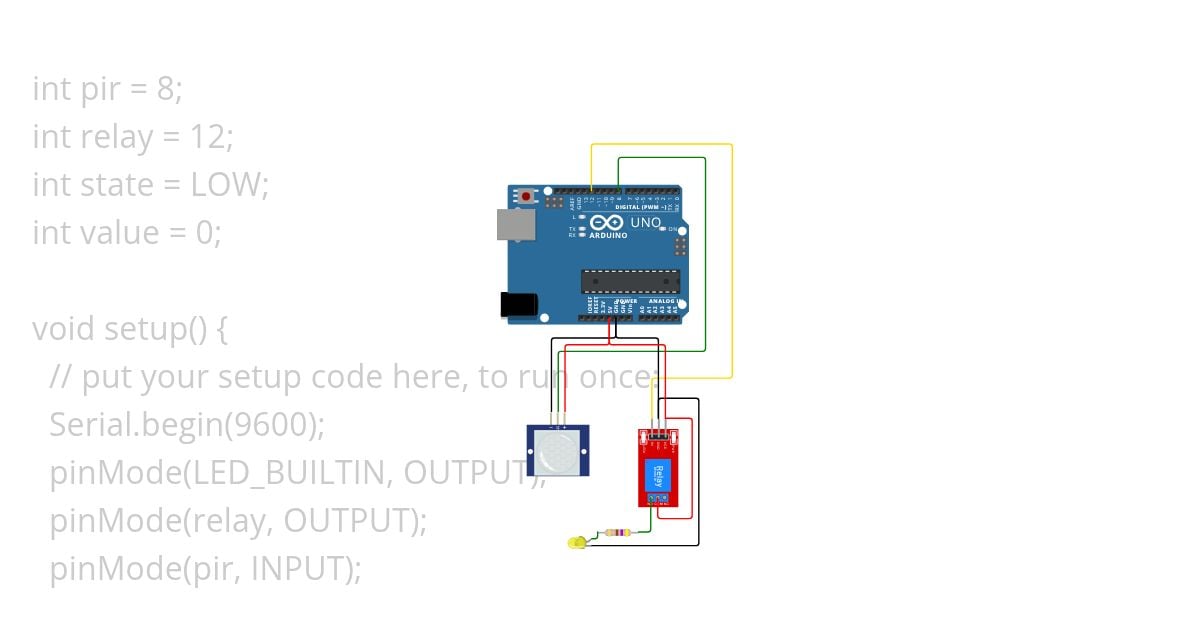 Motion based Smart led simulation