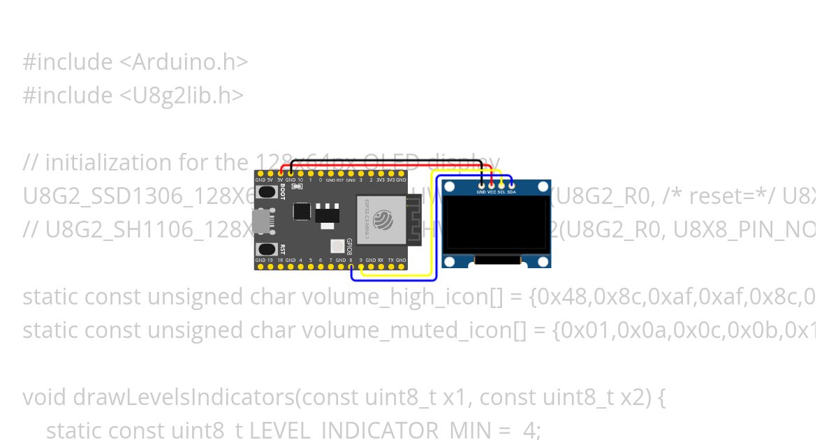 Sliders - ESP32C3 OLED simulation