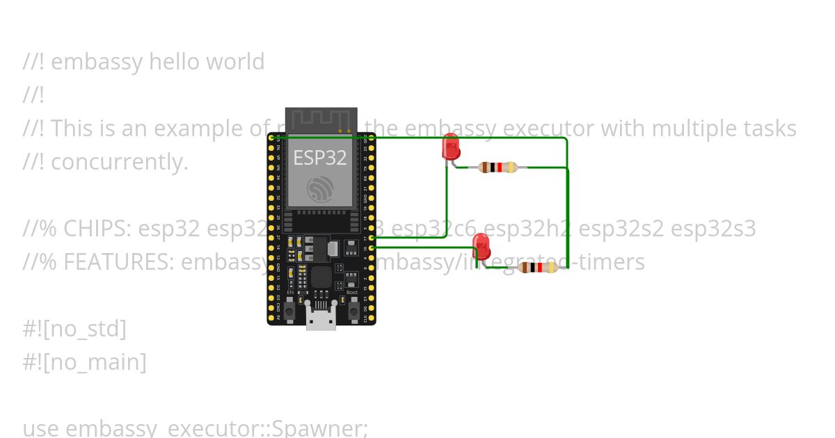 embassy-esp32-v2 simulation