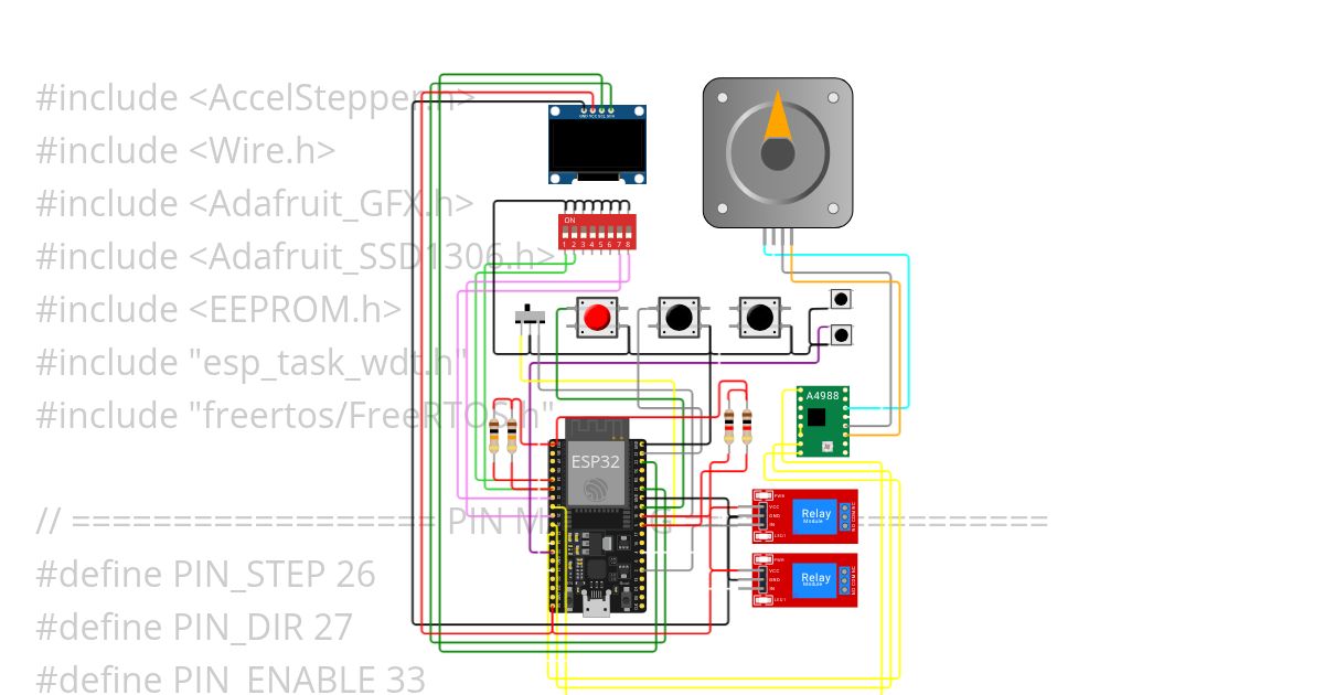 Orch-Car Top Board-esp.32 simulation