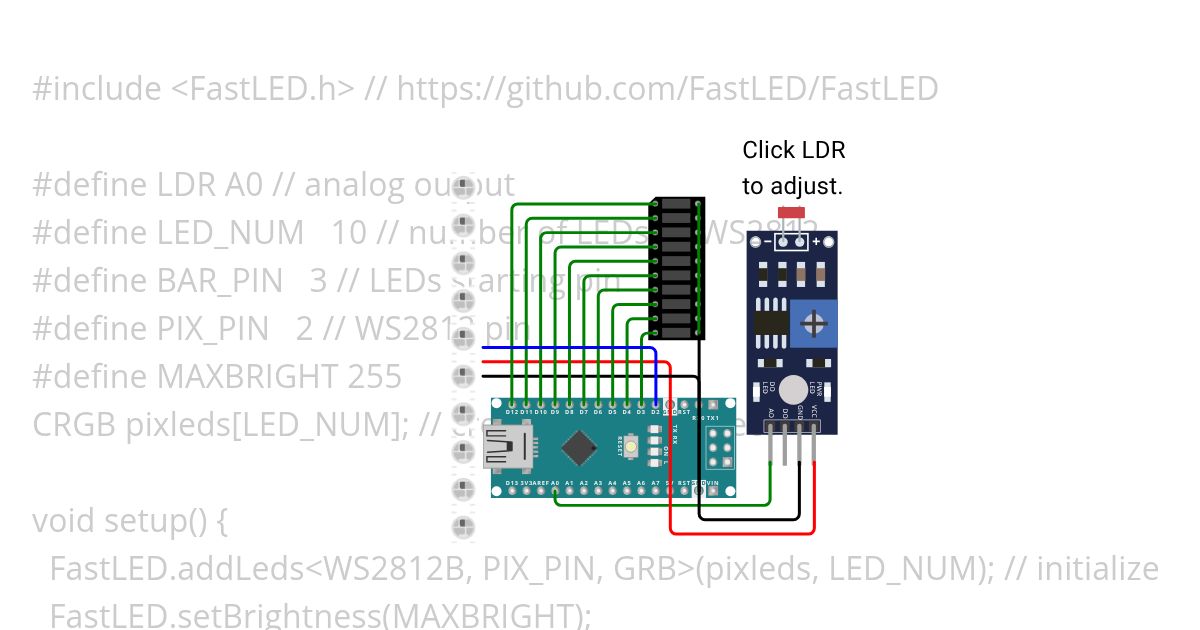 ldrLEDws2812 simulation